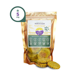 Large Dog Formula Organic Hemp Dog Treats, Pumpkin Flavor- 5mg...