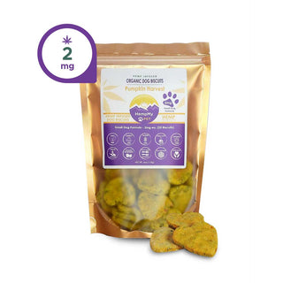 Small Dog Pumpkin Flavored Organic Hemp Dog Treats – 2mg...