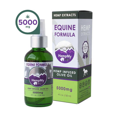Organic CBD Olive Oil for Large Dogs & Horses – 5000mg Full Spectrum (4 fl. oz.)